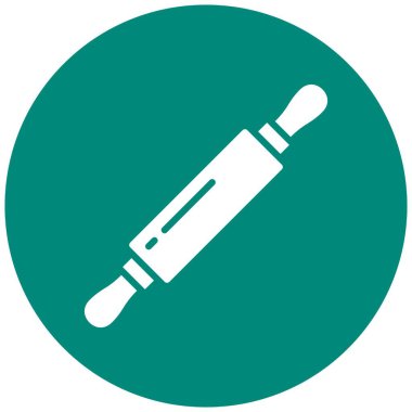 Rolling pin Vektör Simgesi Tasarım Çizimi