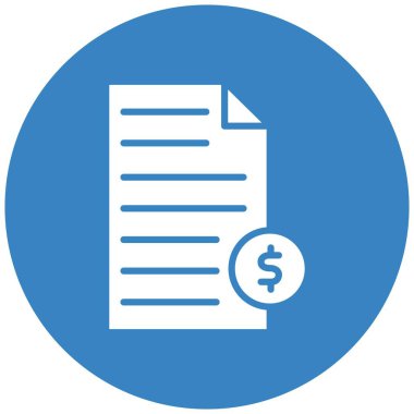 Finansal Vektör Simgesi Tasarım İllüstrasyonu