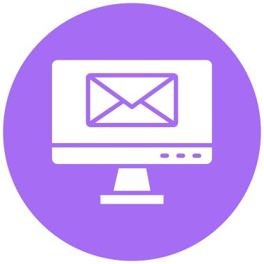 E- posta Vektör Simgesi Tasarım İllüstrasyonu