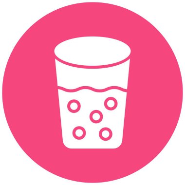 Çekilen Cam Vektör Simgesi Tasarım İllüstrasyonu