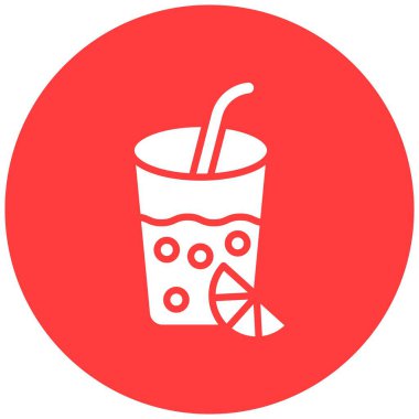 Limonata Vektör Simgesi Tasarım İllüstrasyonu