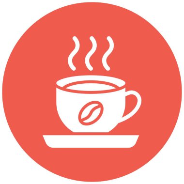 Espresso Vektör Simgesi Tasarım İllüstrasyonu