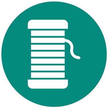 İplik Vektörü Simgesi Tasarım İllüstrasyonu