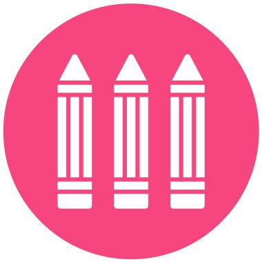 Pastel Vektör Simgesi Tasarım Çizimi