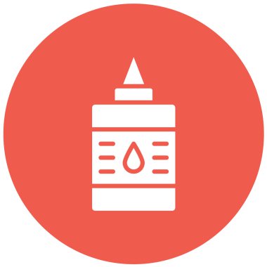 Yapıştırıcı Vektörü Simgesi Tasarım İllüstrasyonu