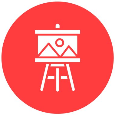 Boyama Vektörü Simgesi Tasarım İllüstrasyonu