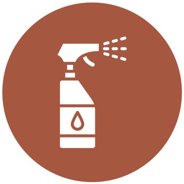 Sprey Şişe Vektörü Simgesi Tasarım Çizimi