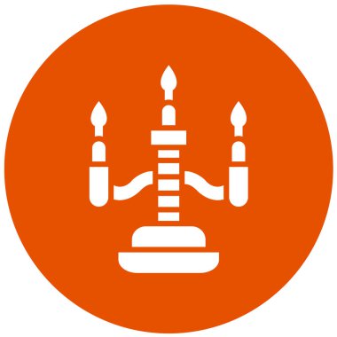 Mum Vektörü Simgesi Tasarım İllüstrasyonu