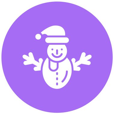 Kardan Adam Vektör Simgesi Tasarım Çizimi