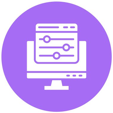 Renk denetimi Vektör Simgesi Tasarım İllüstrasyonu