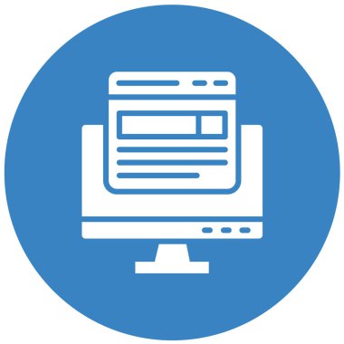 Ön uç Vektör Simgesi Tasarım İllüstrasyonu