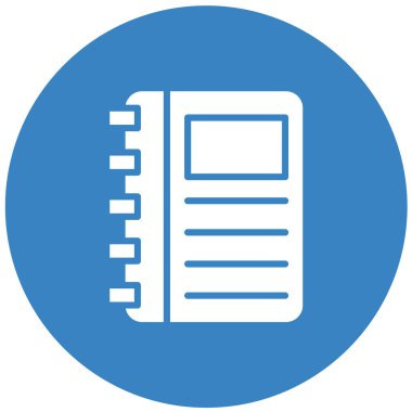 Günlük Vektörü Simgesi Tasarım İllüstrasyonu