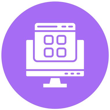 Düzen Vektörü Simgesi Tasarım İllüstrasyonu