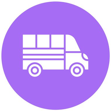 Van Vector Simgesi Tasarım İllüstrasyonu