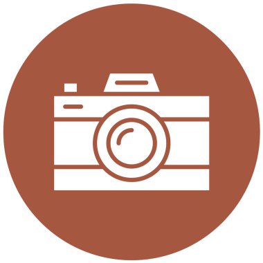 Kamera Vektörü Simgesi Tasarım İllüstrasyonu