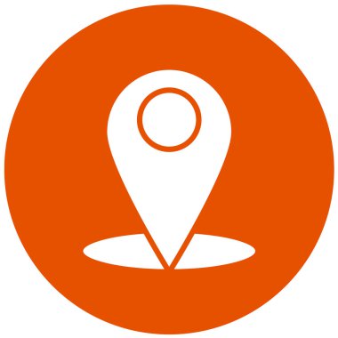 Pin Vektör Simgesi Tasarım Çizimi