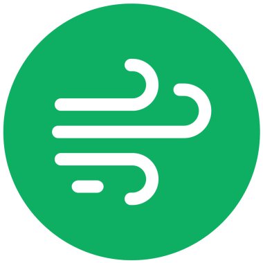 Rüzgâr vektör simgesi tasarımı çizimi