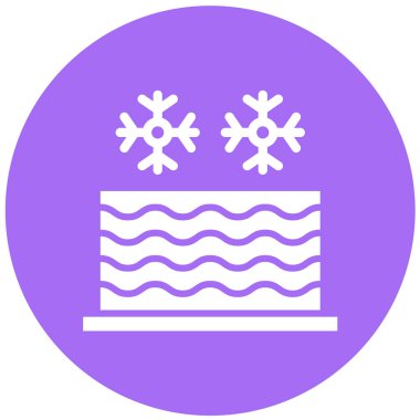 Soğuk Su Vektörü Simgesi Tasarım Çizimi