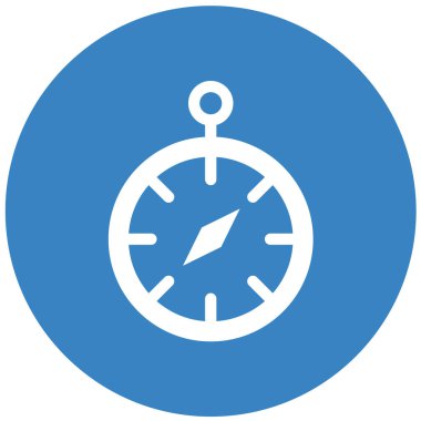 Kronometre Vektör Simgesi Tasarım İllüstrasyonu