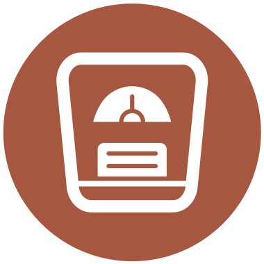 Ağırlık Vektörü Simgesi Tasarım İllüstrasyonu