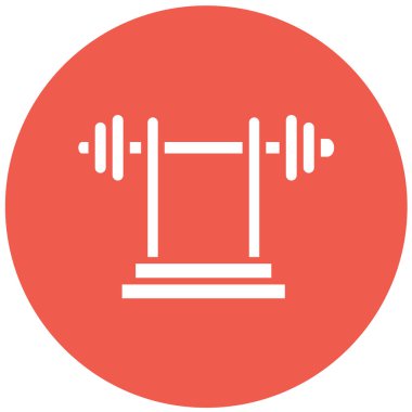 Ağırlık Kaldırma Vektörü Simgesi Tasarım İllüstrasyonu