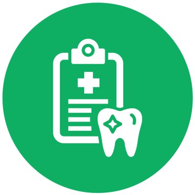 Diş Kaydı Vektör Simgesi Tasarım İllüstrasyonu