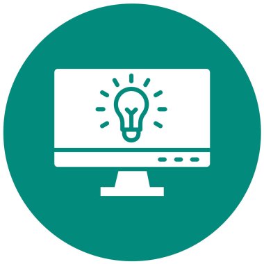 Fikir Vektörü Simgesi Tasarım İllüstrasyonu