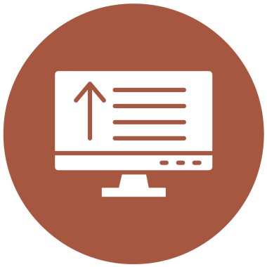 Dikey Vektör Simgesi Tasarım İllüstrasyonu