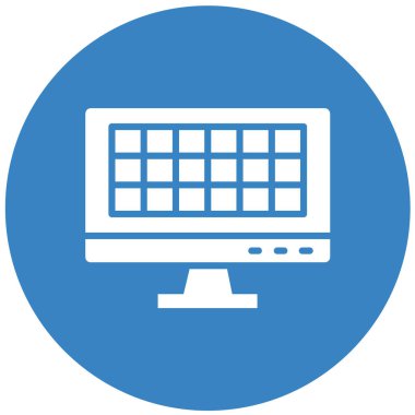 Izgara Vektörü Simgesi Tasarım Çizimi