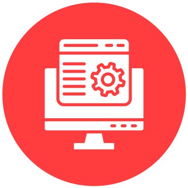 İniş sayfası Vektör Simgesi Tasarım İllüstrasyonu