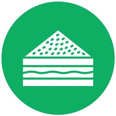 Sandviç Vektörü Simgesi Tasarım İllüstrasyonu