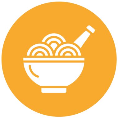 Spagetti Vektör Simgesi Tasarım İllüstrasyonu