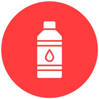 Su Şişesi Vektör Simgesi Tasarım Çizimi