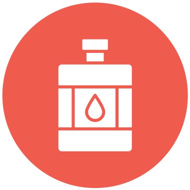 Kalça Şişesi Vektör Simgesi Tasarım İllüstrasyonu