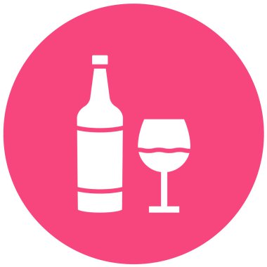 Viski Vektörü Simgesi Tasarım İllüstrasyonu