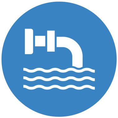 Boşaltma Vektörü Simgesi Tasarım İllüstrasyonu