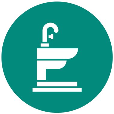 Bidet Vektör Simgesi Tasarım İllüstrasyonu