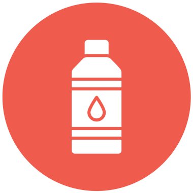 Su Şişesi Vektör Simgesi Tasarım Çizimi