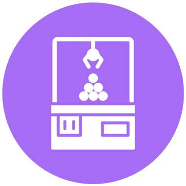 Pençe Makinesi Vektör Simgesi Tasarım İllüstrasyonu