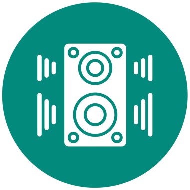 Sözcü Vektör Simgesi Tasarım İllüstrasyonu