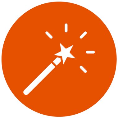 Sihirli değnek vektörü Simge Tasarımı İllüstrasyonu