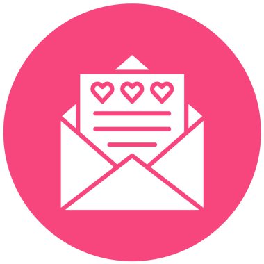 Davet Vektörü Simgesi Tasarım İllüstrasyonu