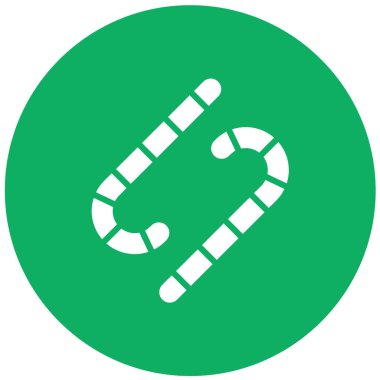 Şeker Vektörü Simgesi Tasarım İllüstrasyonu