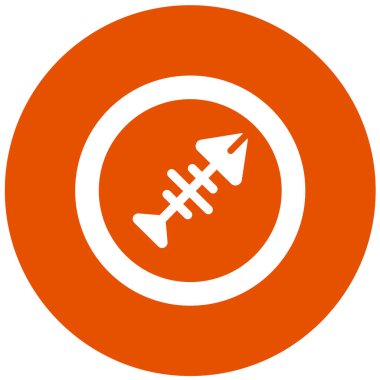 Balık Vektörü Simgesi Tasarım İllüstrasyonu