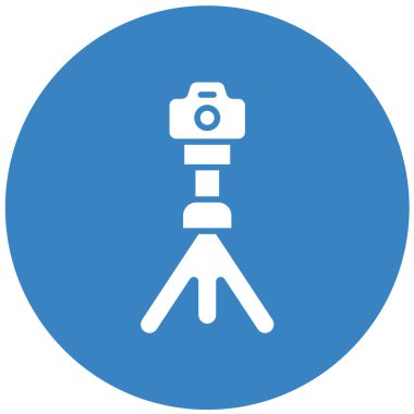 Tripod Standı Vektör Simgesi Tasarım İllüstrasyonu