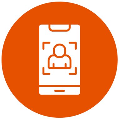 Portre Vektörü Simgesi Tasarım İllüstrasyonu