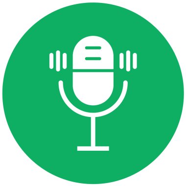 Mikrofon Vektör Simgesi Tasarım Resmini Etkinleştir