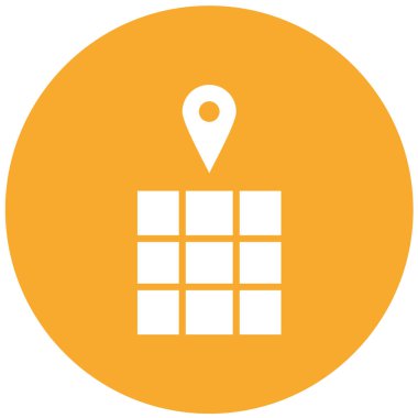 Izgara konumu Vektör Simgesi Tasarım İllüstrasyonu