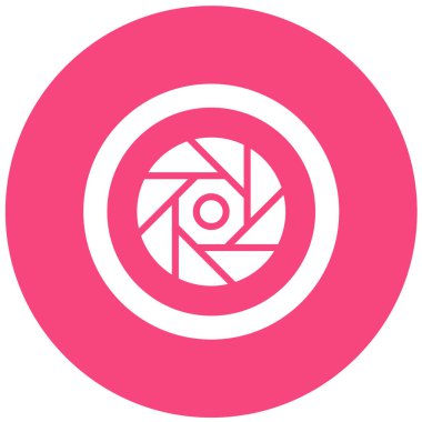 Diyafram Vektör Simgesi Tasarım İllüstrasyonu