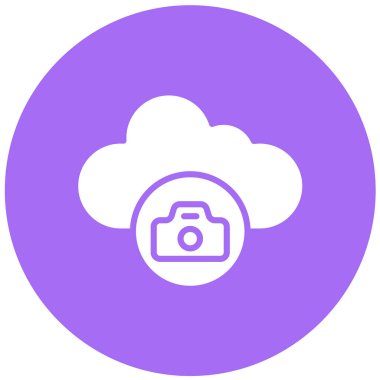 Bulut Vektörü Simgesi Tasarım İllüstrasyonu